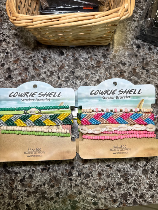 Cowrie Shell Stacker Bracelet