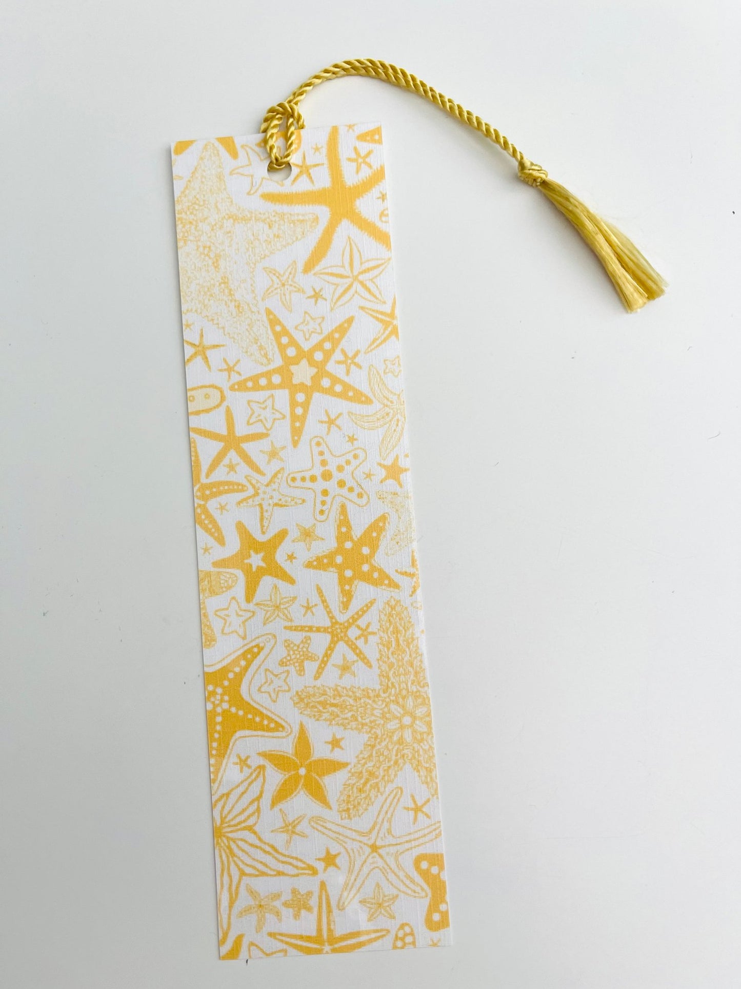 Starfish - Laminated Bookmark with Matching Tassel