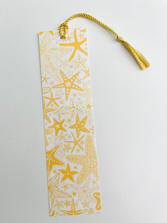 Starfish - Laminated Bookmark with Matching Tassel