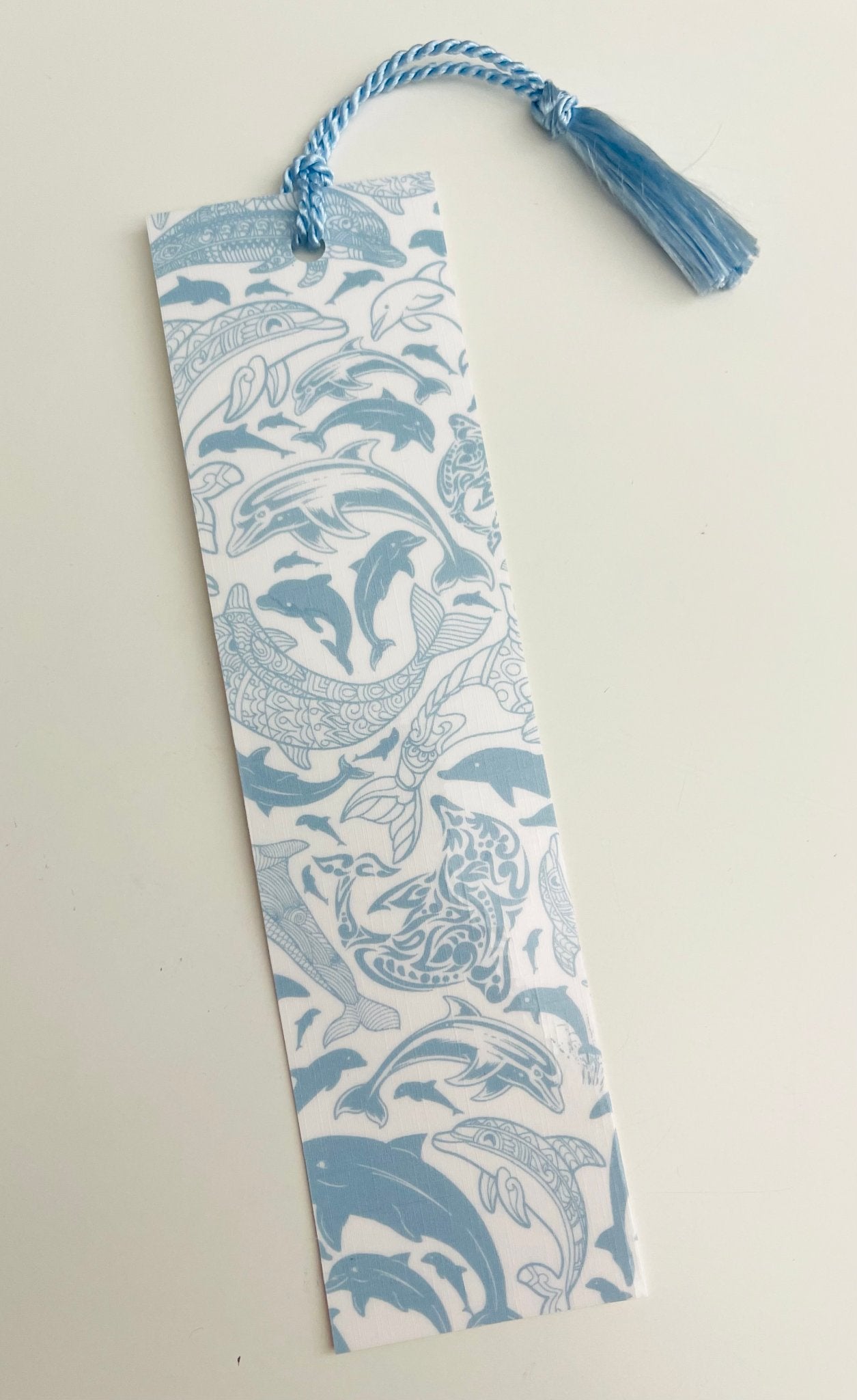 Dolphin - Laminated Bookmark with Matching Tassel