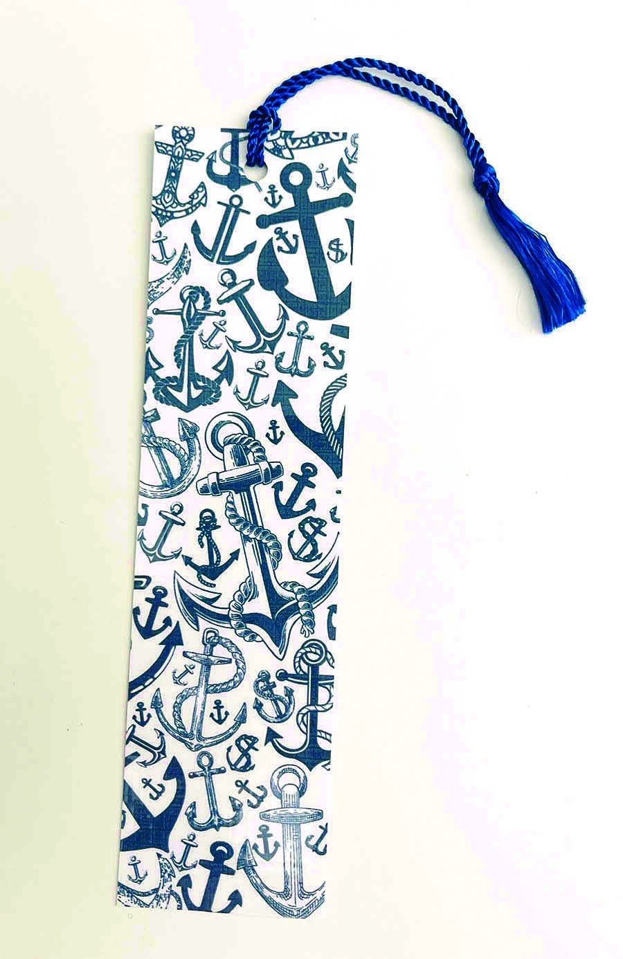 Anchor - Laminated Bookmark with Matching Tassel
