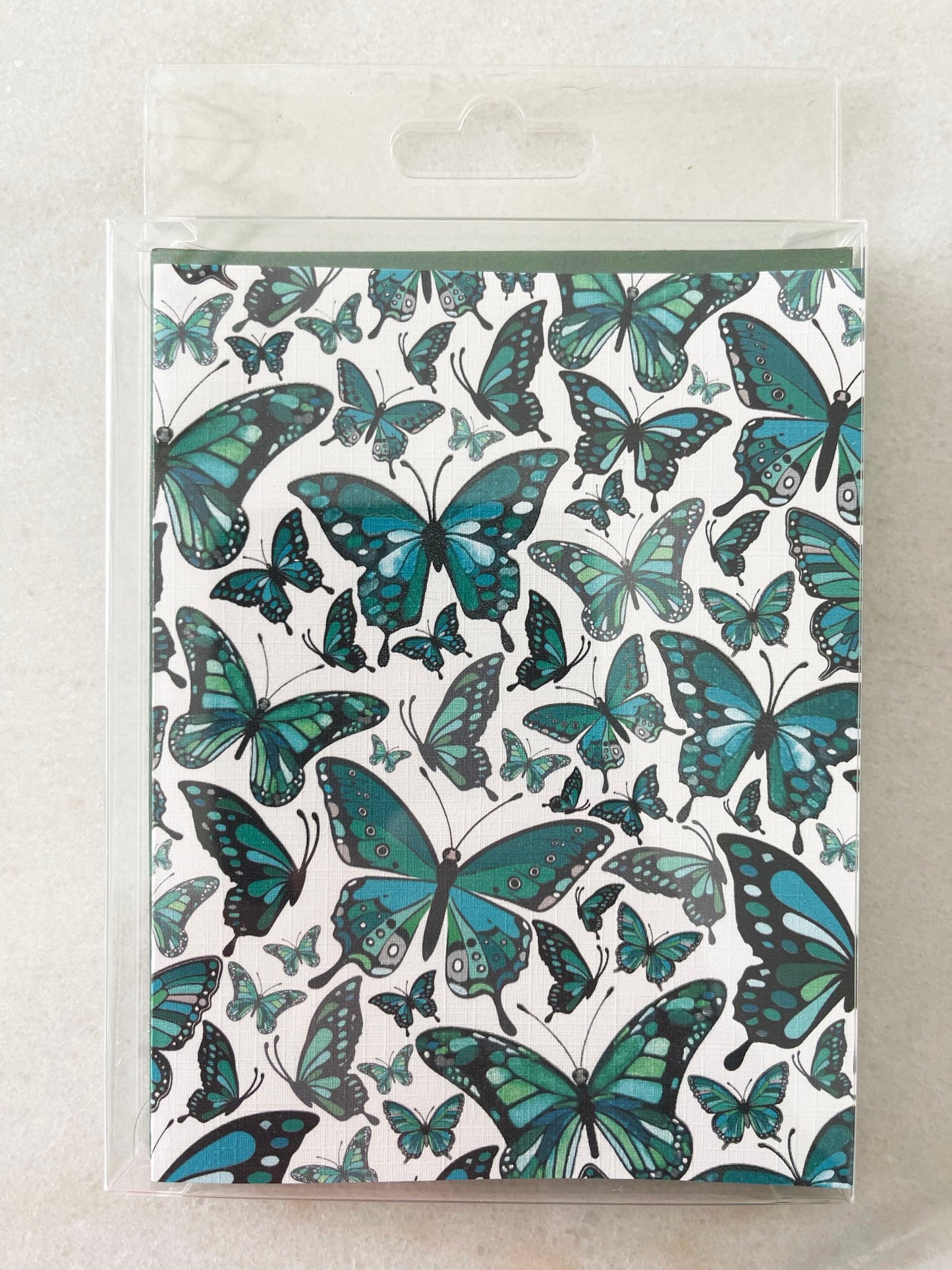 Green Butterflies – Set of 6 Cards
