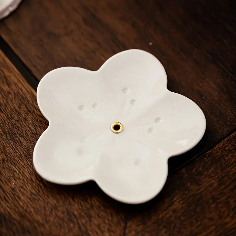 Floral Ceramic Incense Holder