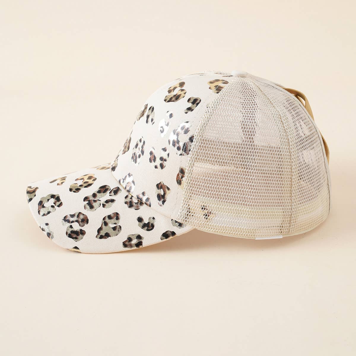 LEOPARD PRINT BASEBALL CAP