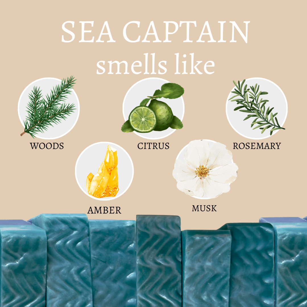Sea Captain Vegan Handmade Soap Bar For Men - 4oz