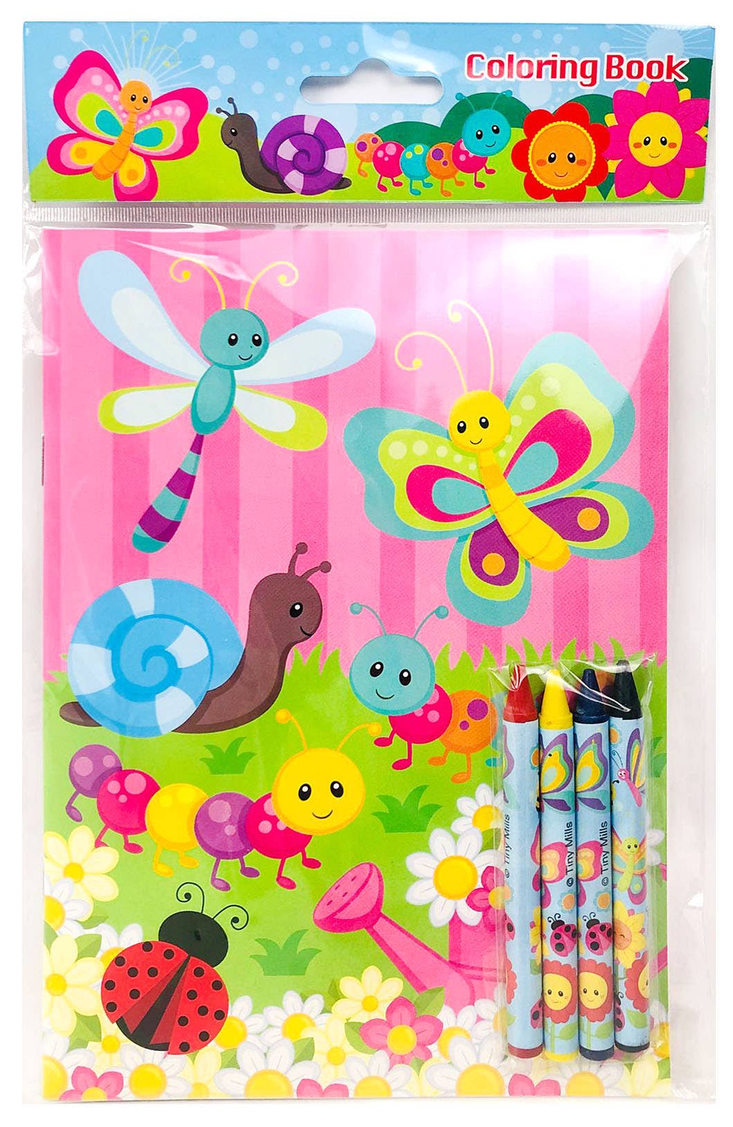 Spring Coloring Books with Crayons Party Favors