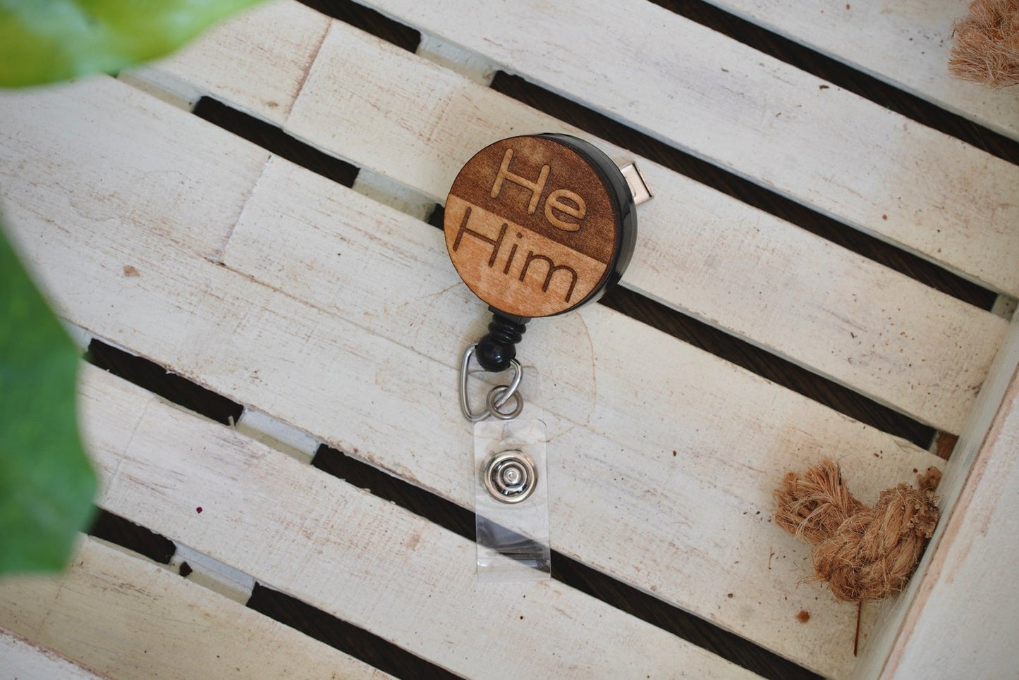 He Him Pronouns Badge Reel | 38