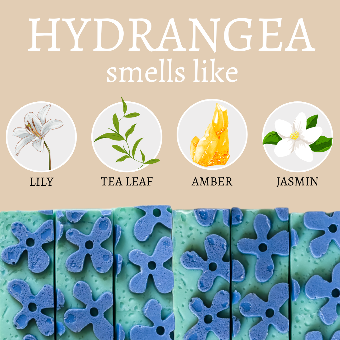 Hydrangea Summer Handmade Soap Bar - 4oz