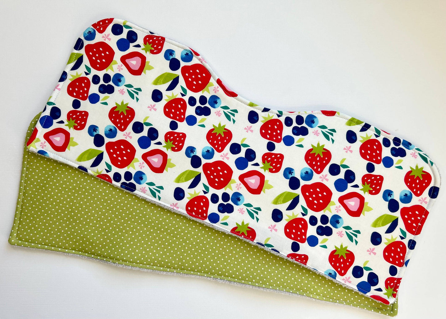 Summer Berries Burp Cloth, set of 2