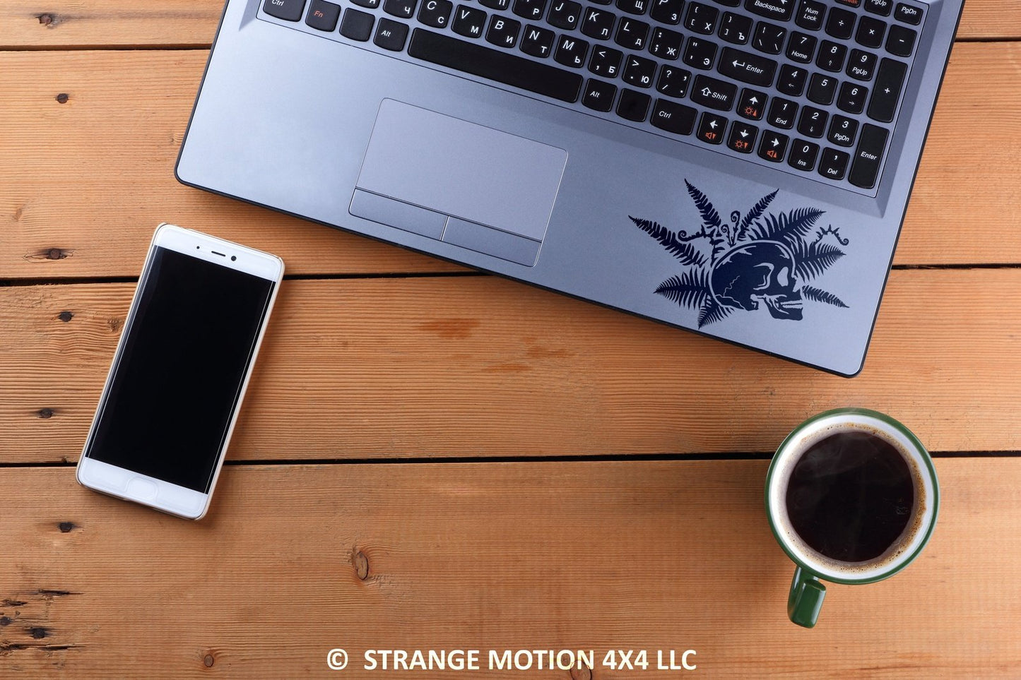 Fern Skull Vinyl Decal | 28