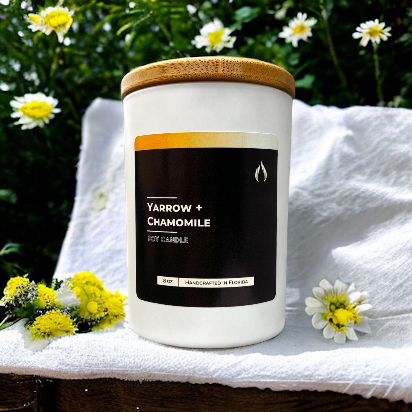 Yarrow + Chamomile Soy Candle