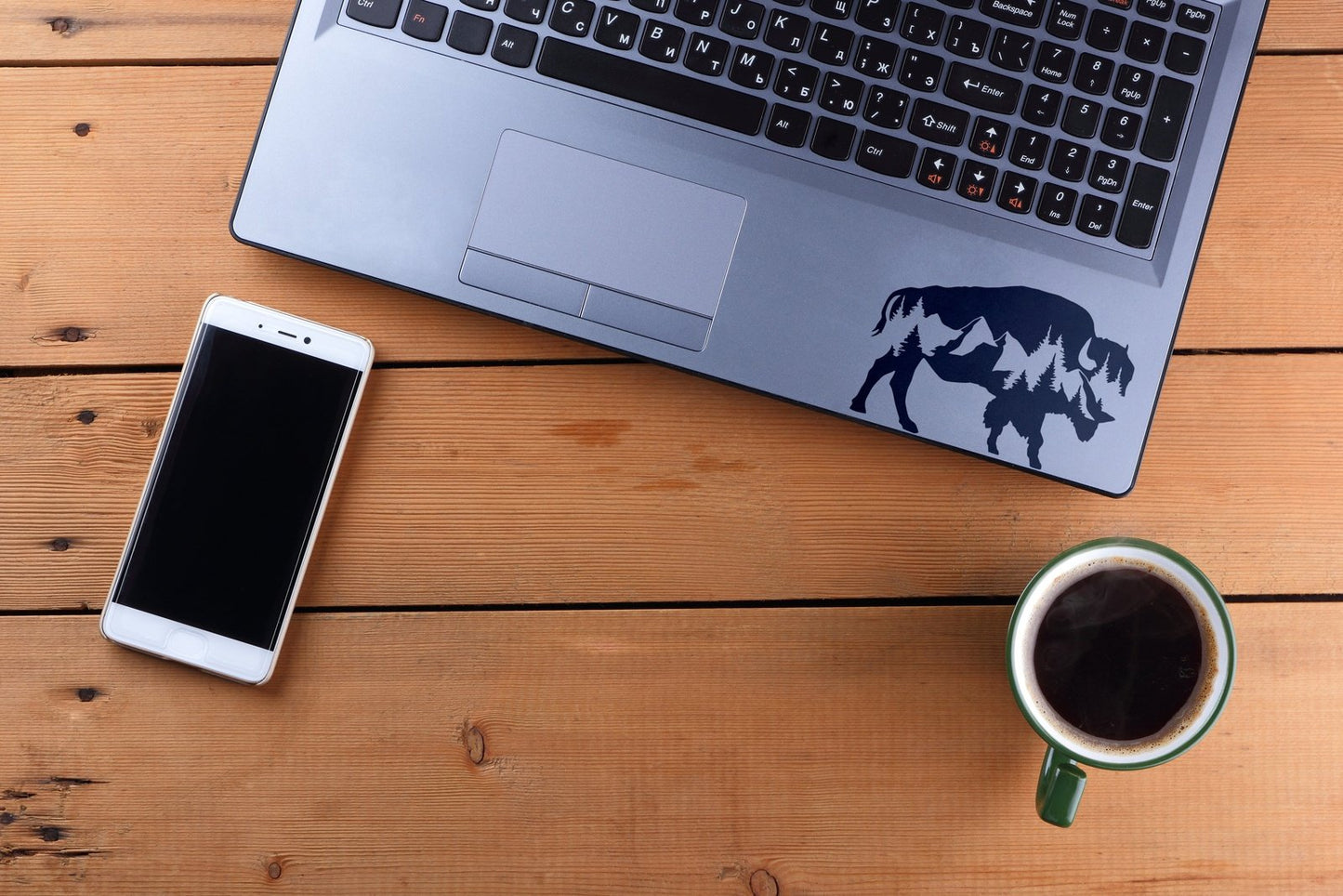 Mountain Buffalo Vinyl Decal | 128