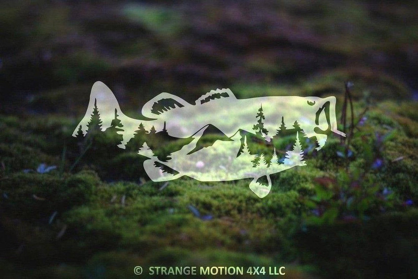 Mountain Bass Vinyl Decal | 110