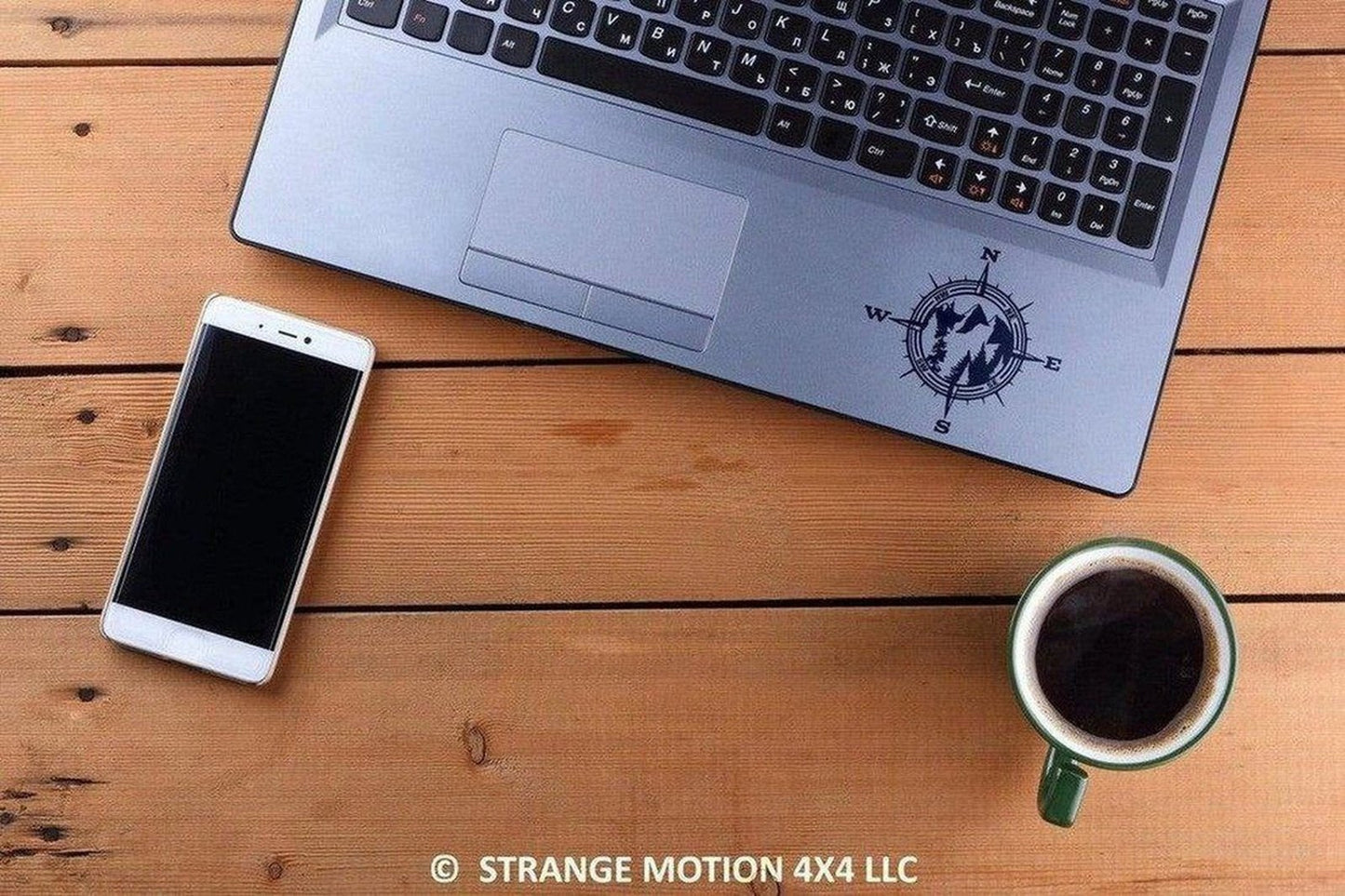 Mountain Compass Vinyl Decal | 113