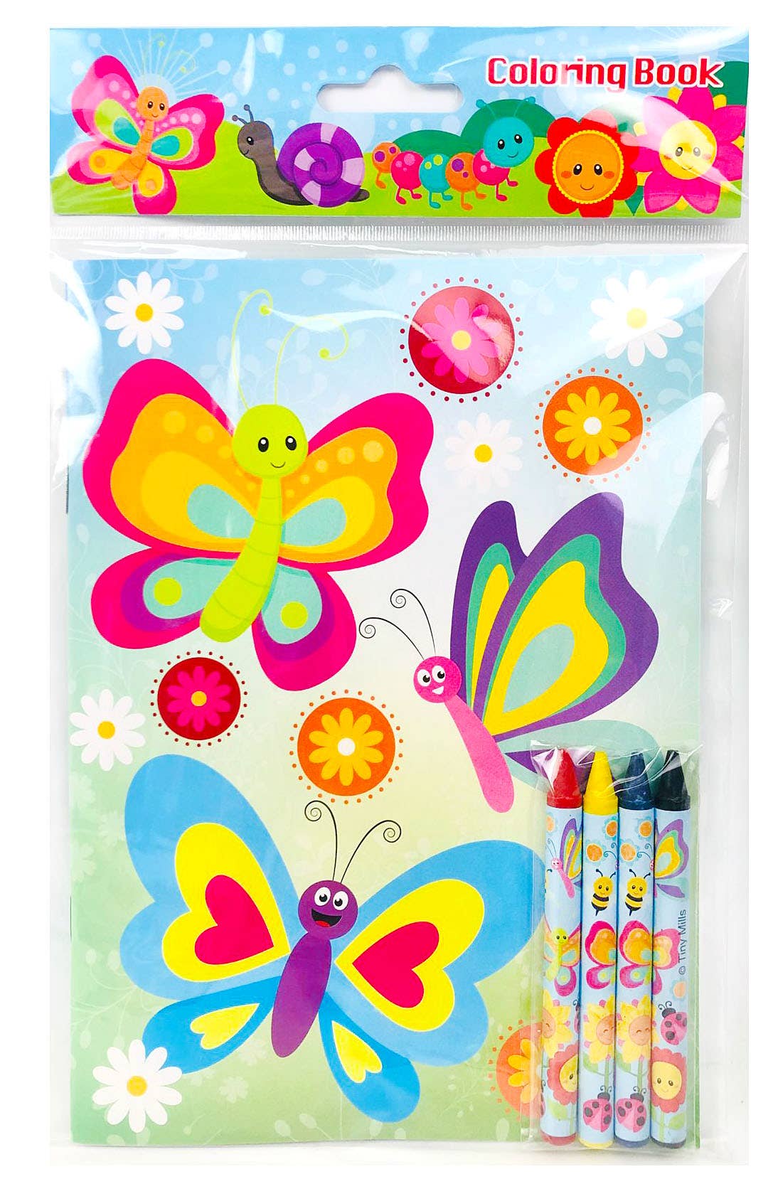 Spring Coloring Books with Crayons Party Favors