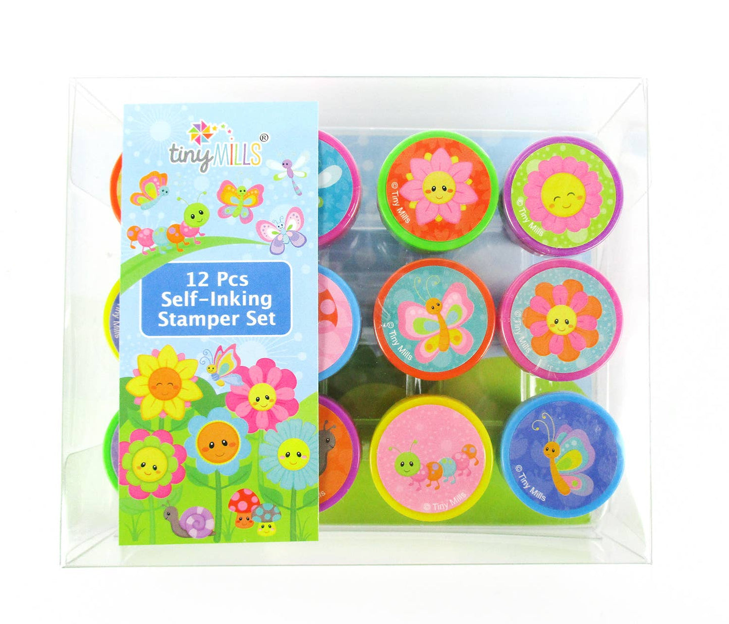 Spring Flowers and Butterflies Stamp Kit for Kids