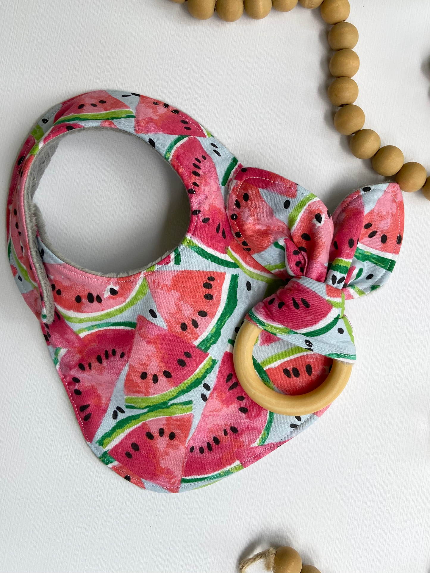 Watermelon Whimsy bib