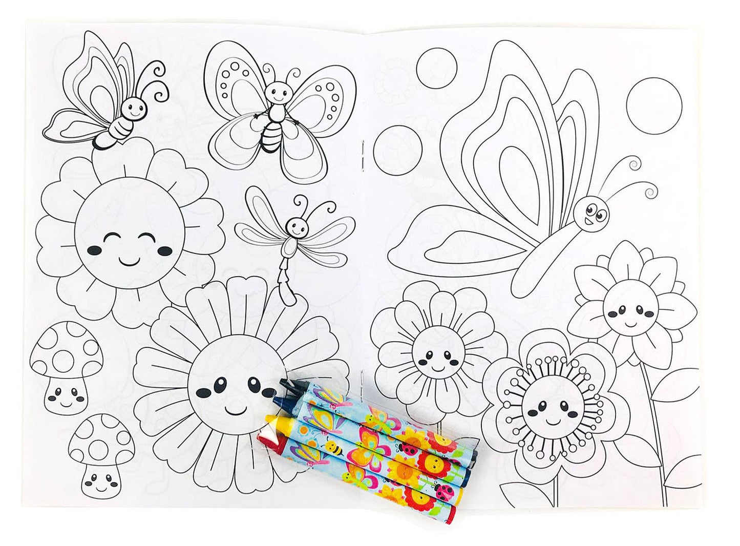 Spring Coloring Books with Crayons Party Favors