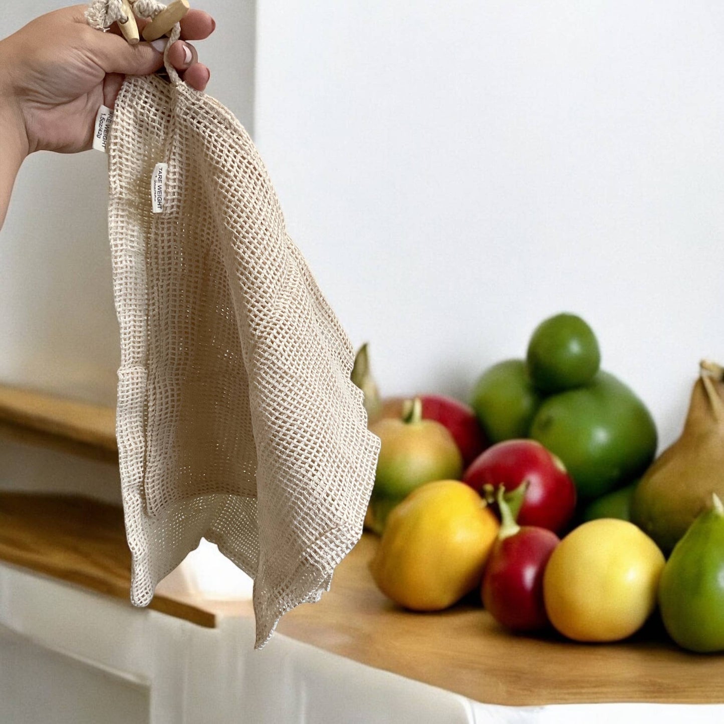 2 Pack Organic Cotton Mesh Produce Bags | Earth Day