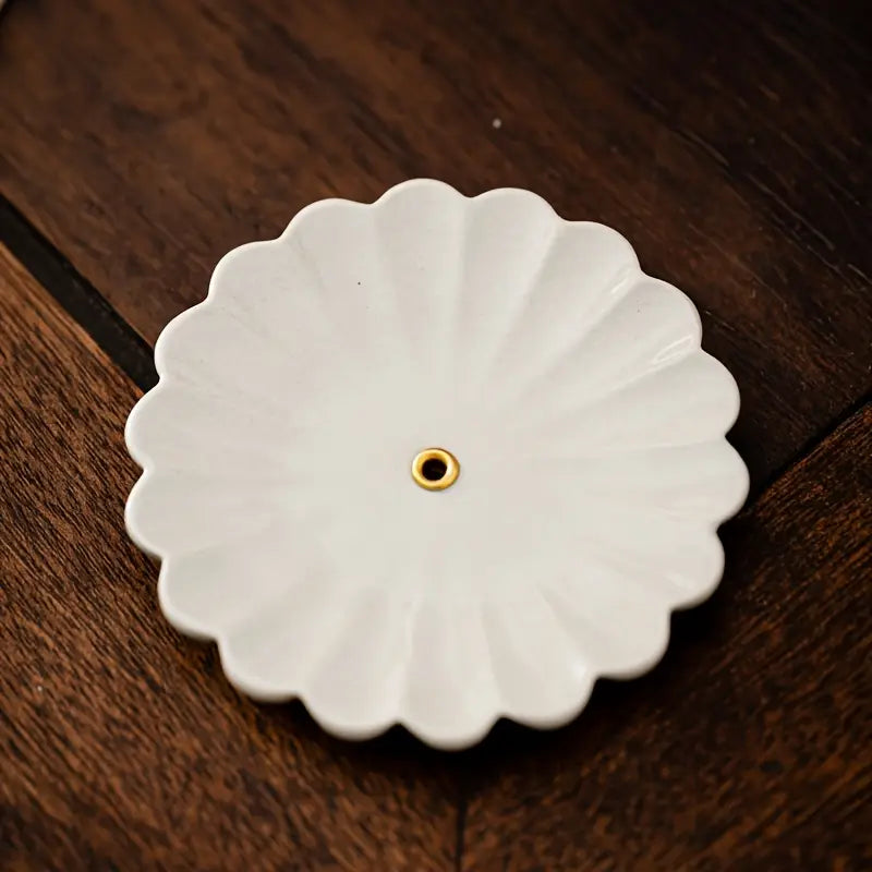 Floral Ceramic Incense Holder