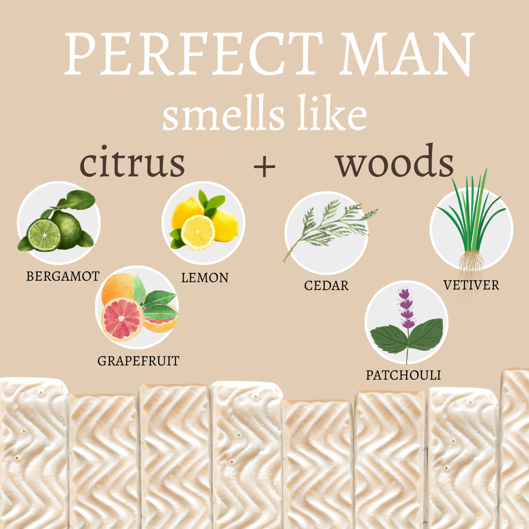 Perfect Man Vegan Handmade Soap Bar For Men - 4oz