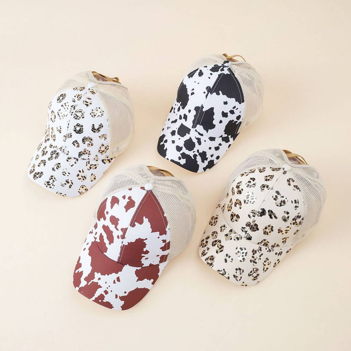LEOPARD PRINT BASEBALL CAP