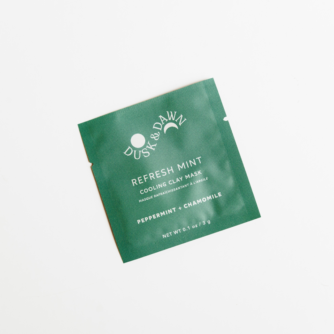 Refresh Mint Cooling Clay Dry Mask - 1 Mask Treatment Pouch