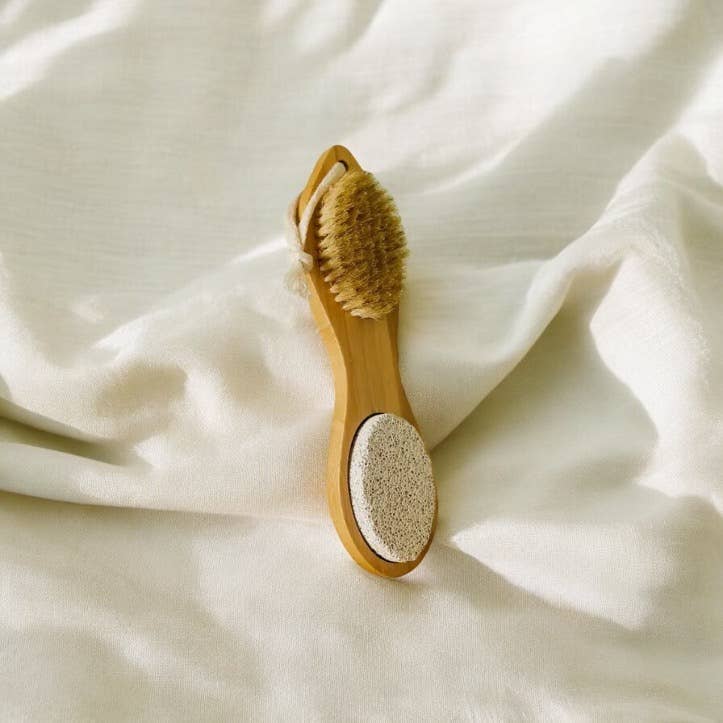 Bamboo Exfoliating Foot Pedicure Tool | Stocking Stuffer