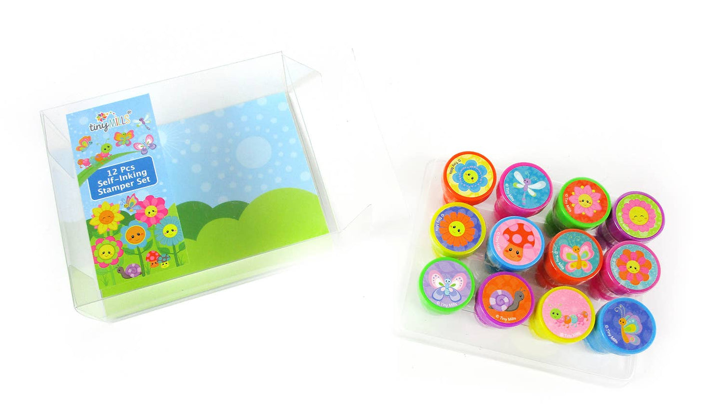 Spring Flowers and Butterflies Stamp Kit for Kids