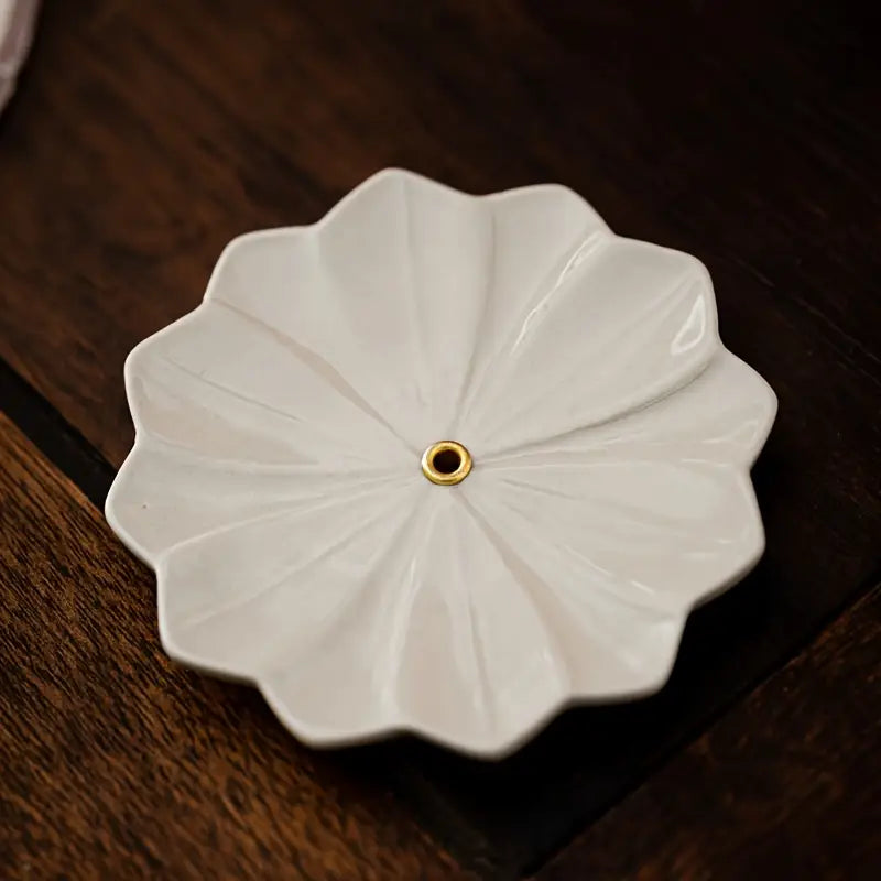 Floral Ceramic Incense Holder
