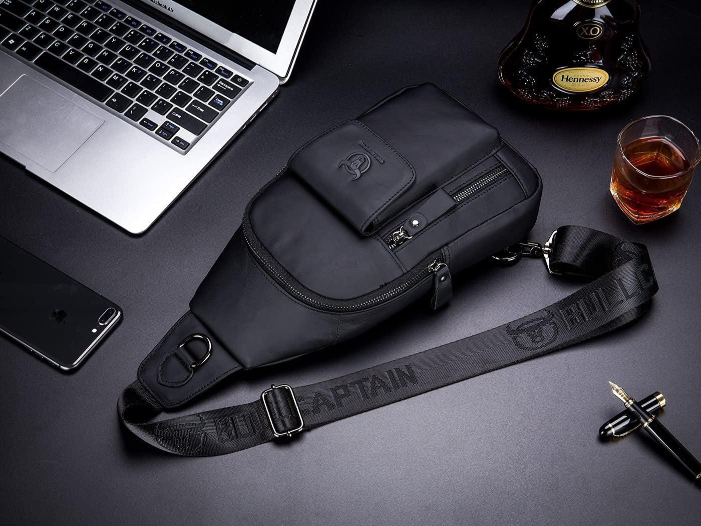 FR Fashion Co. Casual Leather Chest Bag