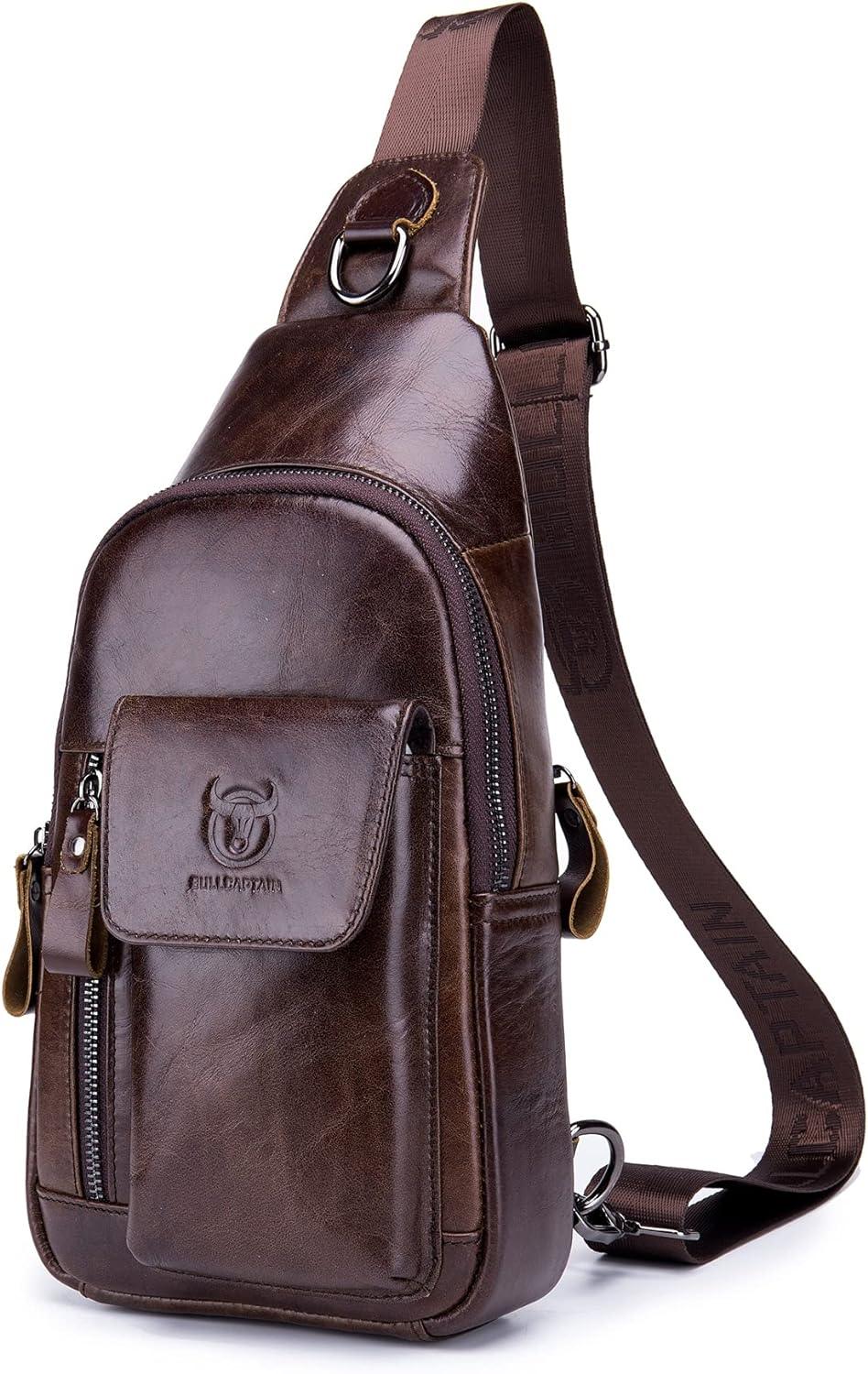 FR Fashion Co. Casual Leather Chest Bag