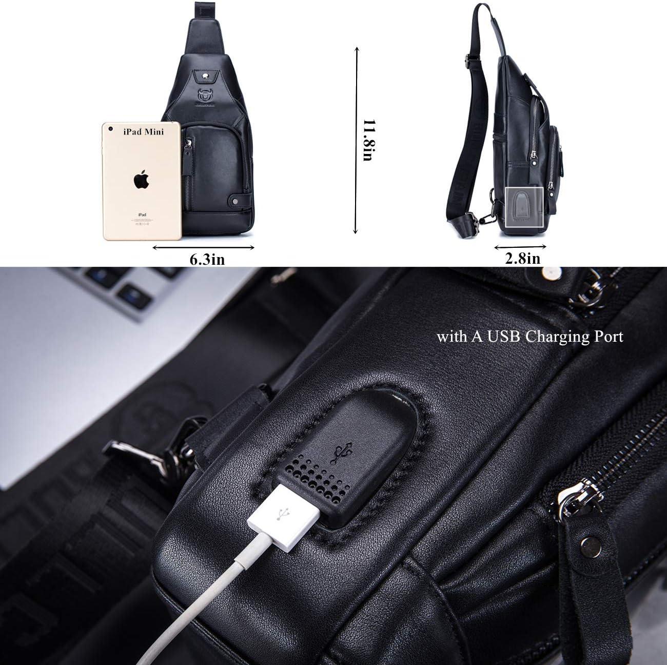 FR Fashion Co. Classic Urban Leather Sling Bag
