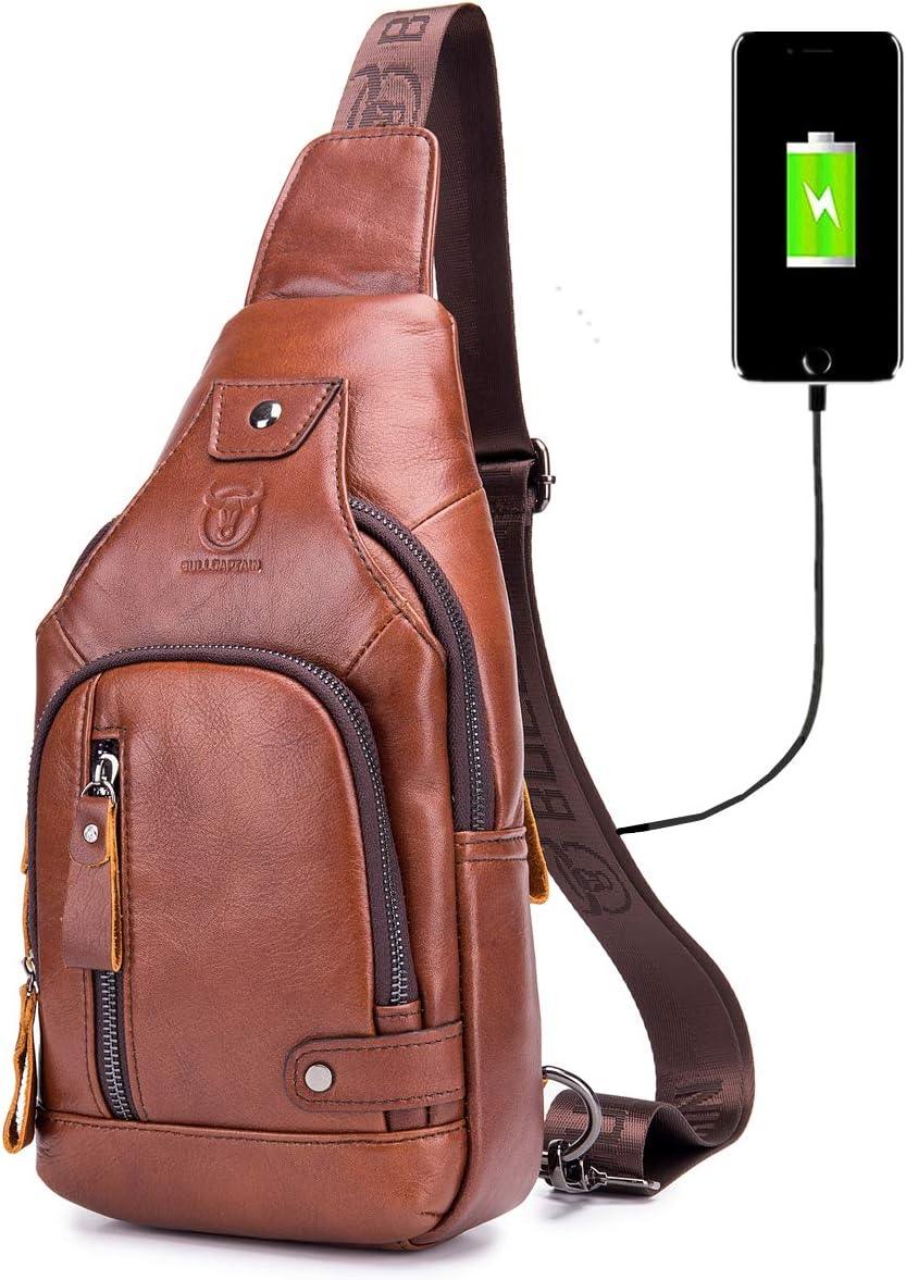 FR Fashion Co. Classic Urban Leather Sling Bag