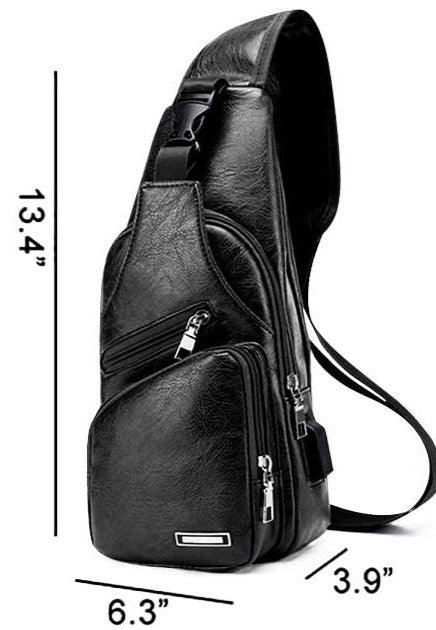 FR Fashion Co. Luxury Leather Crossbody Sling Bag
