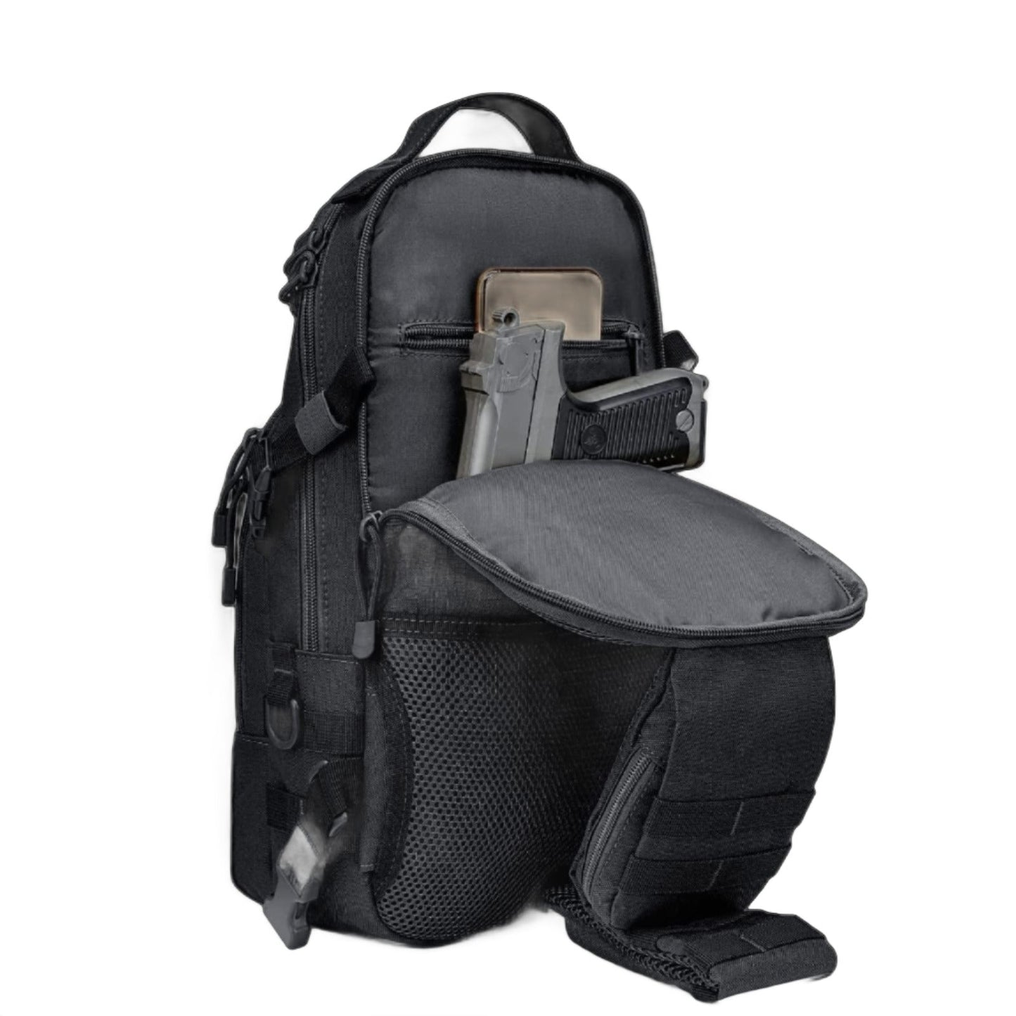 FR Fashion Co. 25L Hidden Phone Tactical Sling Backpack