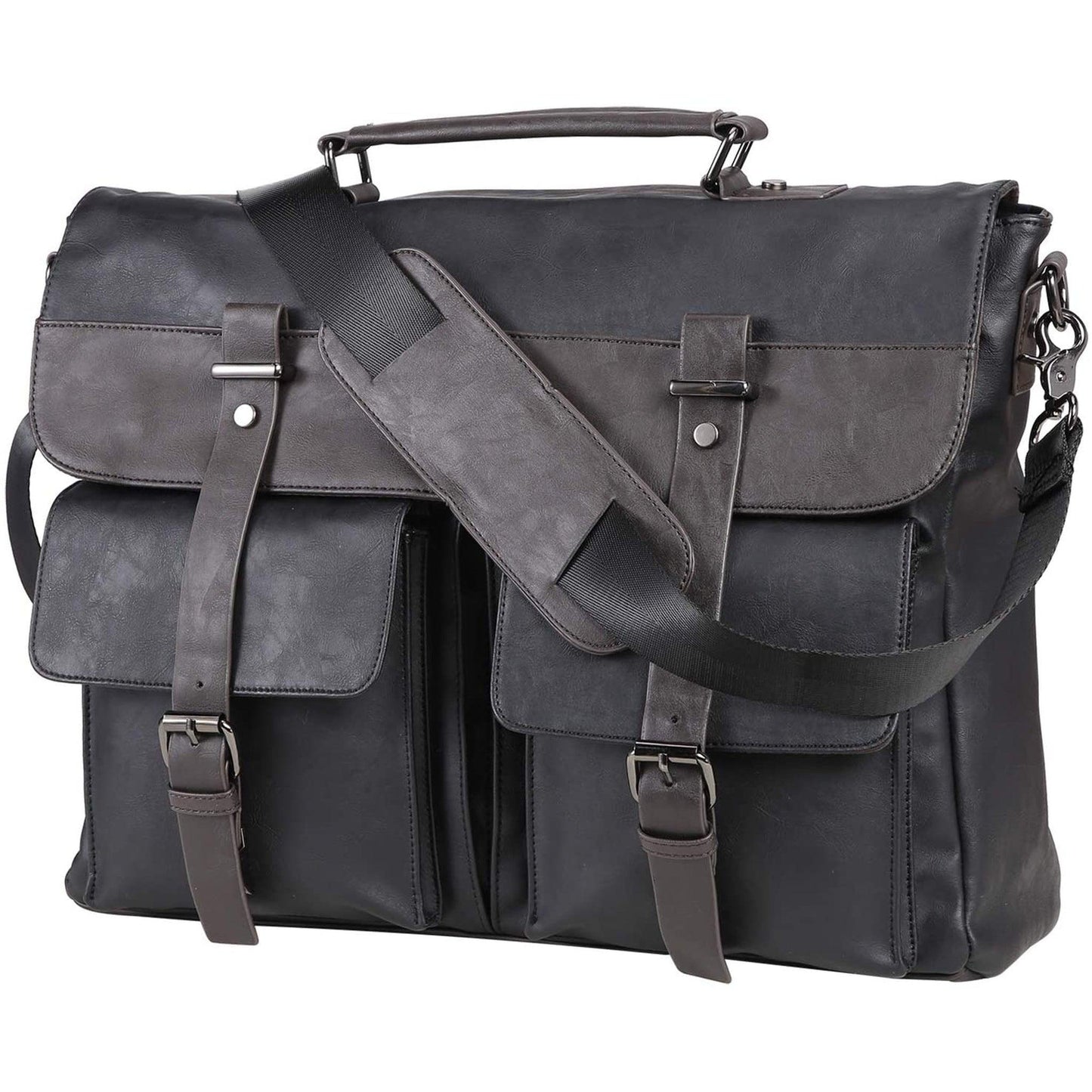 FR Fashion Co. 16" Men's Leather Messenger Bag