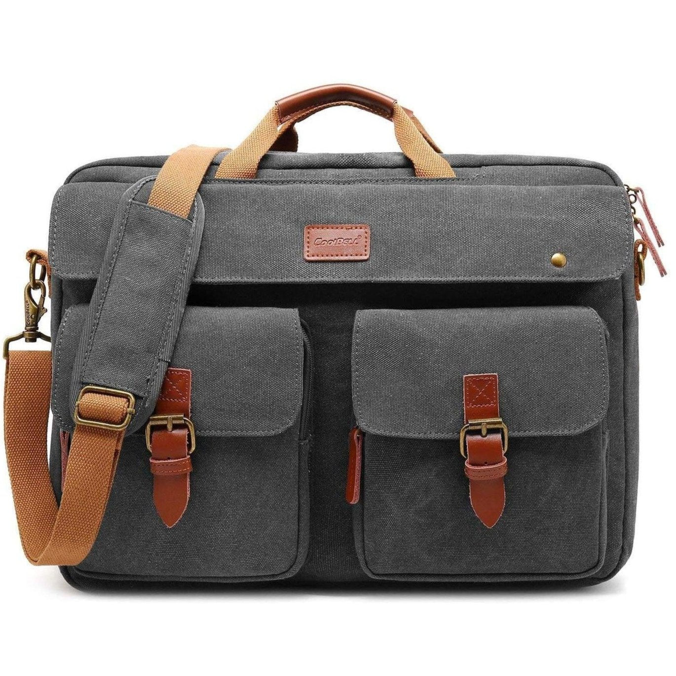 FR Fashion Co. 16" Multi-functional Canvas Messenger Bag