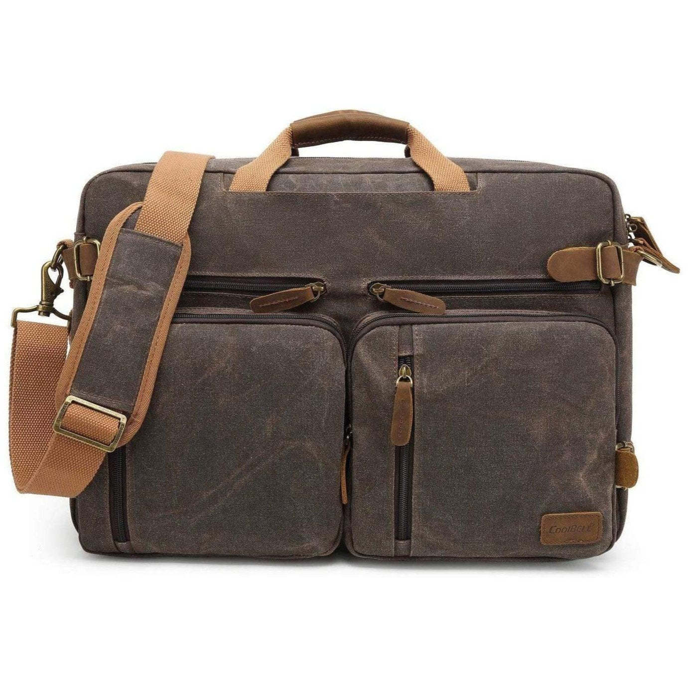 FR Fashion Co. 16" Multi-functional Canvas Messenger Bag