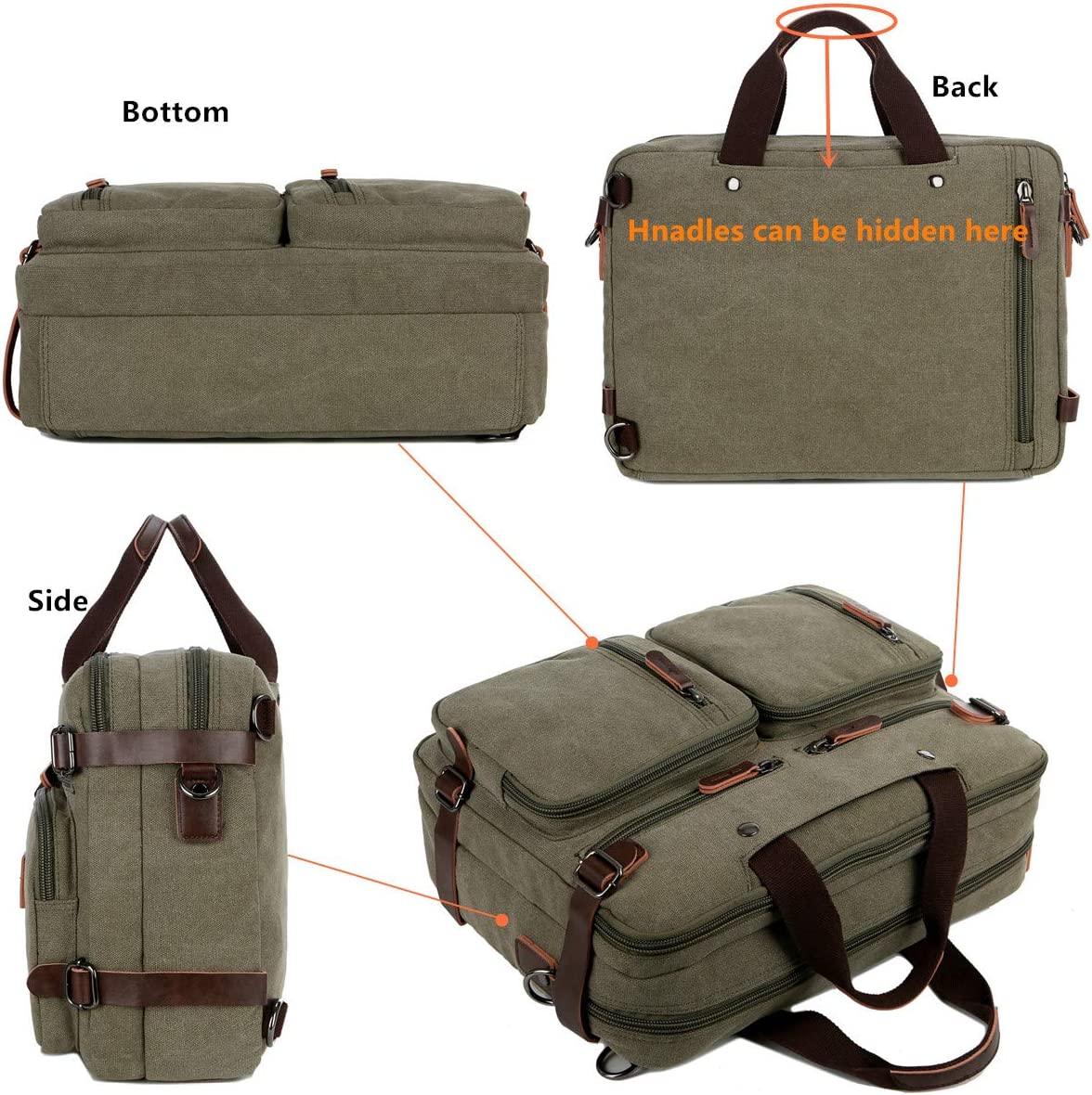 FR Fashion Co. 17" Convertible Briefcase Backpack