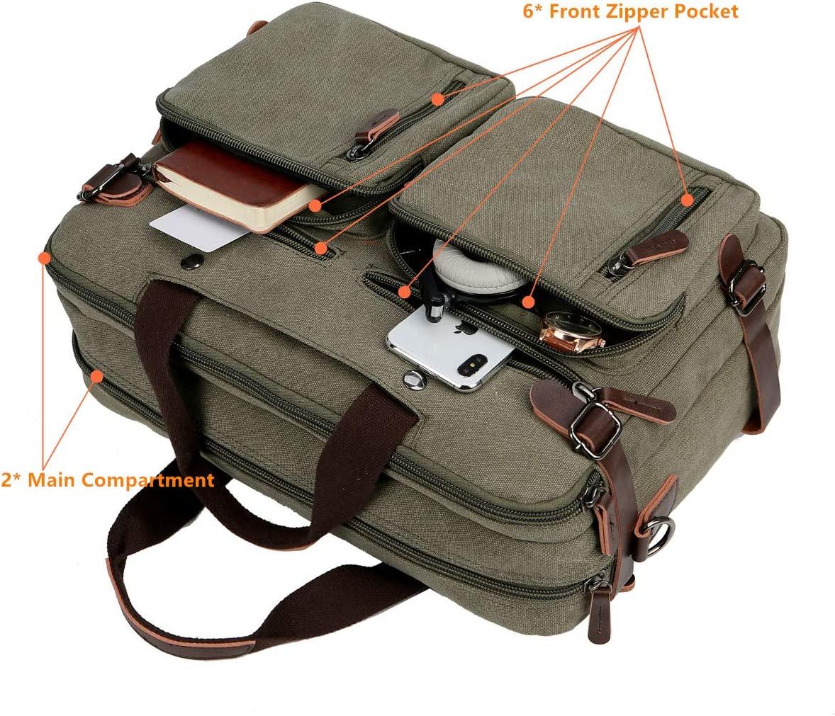 FR Fashion Co. 17" Convertible Briefcase Backpack