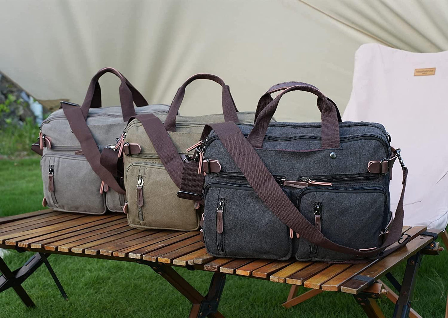 FR Fashion Co. 17" Convertible Briefcase Backpack
