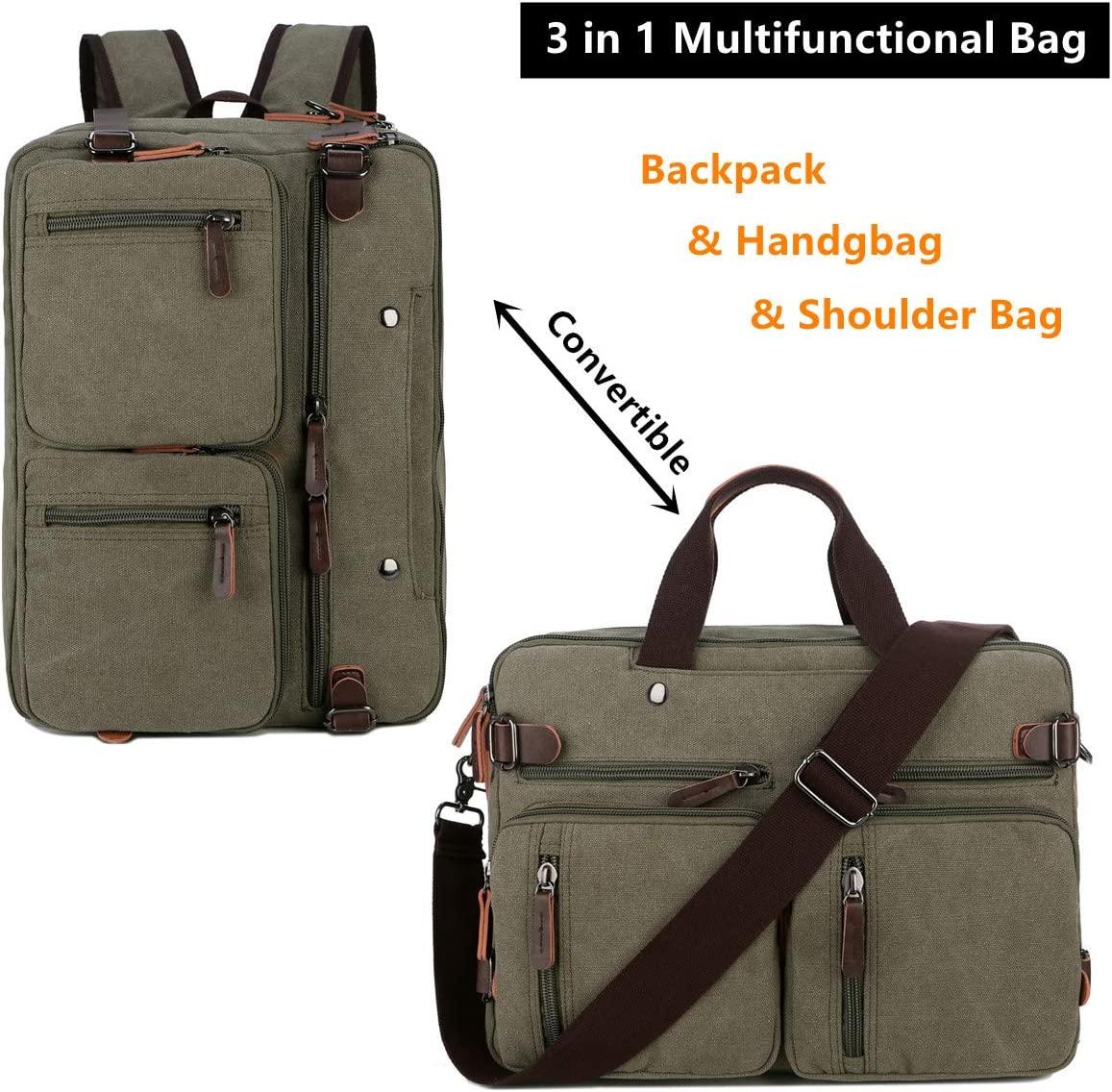 FR Fashion Co. 17" Convertible Briefcase Backpack
