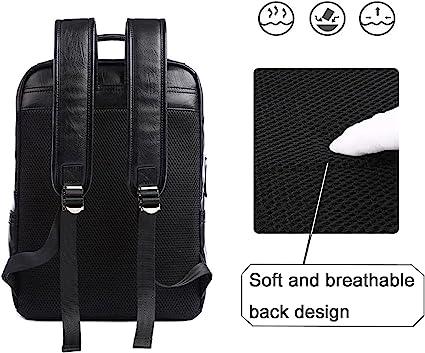 FR Fashion Co. 17" Men's Leather Travel Backpack