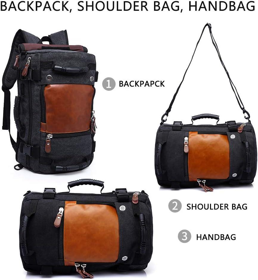 FR Fashion Co. 19" Men's Convertible Canvas Travel Backpack