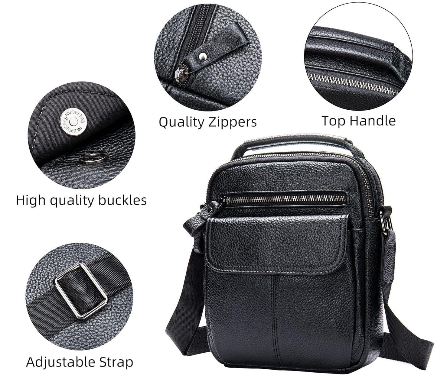 FR Fashion Co. Mini Genuine Leather Messenger and Shoulder Bag