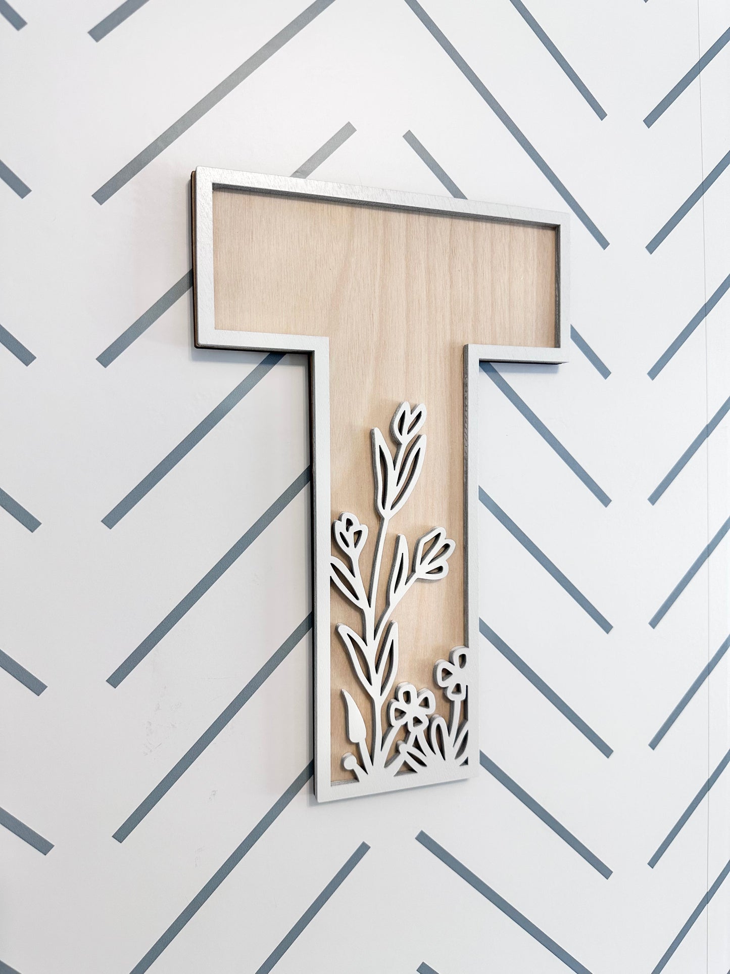 Wildflower Alphabet Lettering - ONE letter