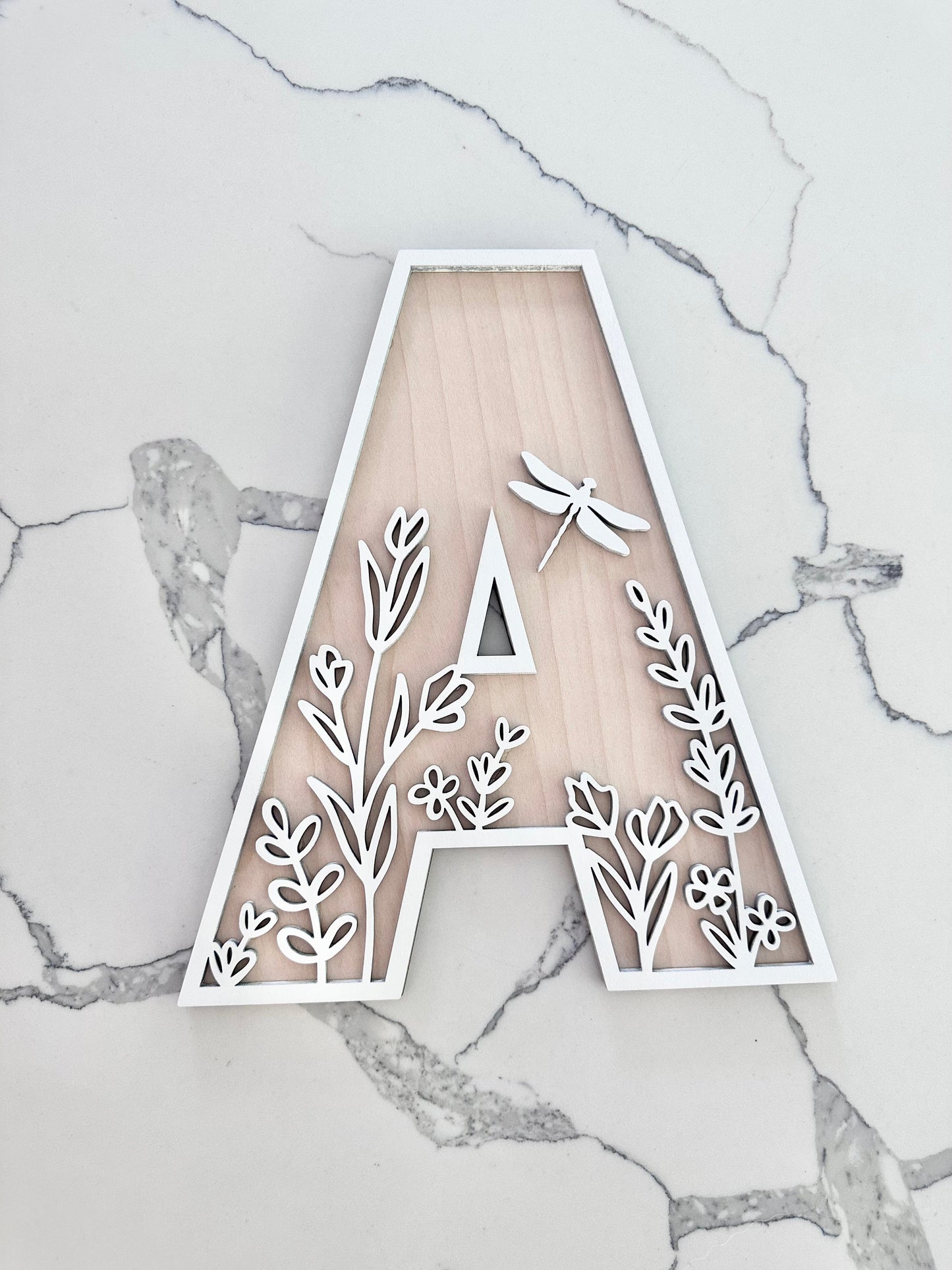 Wildflower Alphabet Lettering - ONE letter