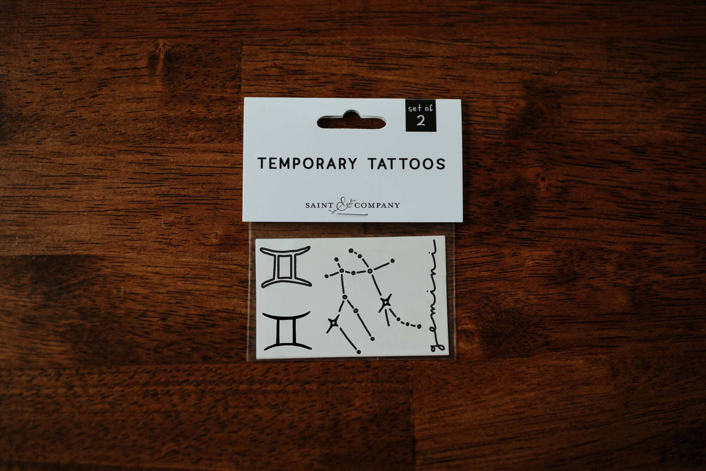 Gemini Temporary Tattoos | The Zodiac Collection