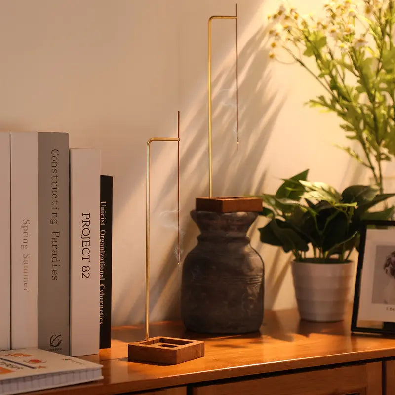 Modern Upside Down Wooden Incense Holder